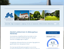 Tablet Screenshot of bildungshaus-neckarelz.de